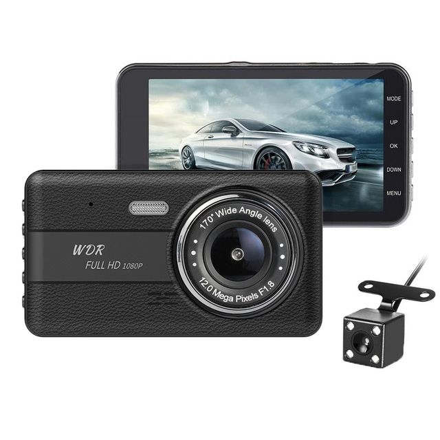 Global version car dvr black box dashcam 170 wide angle dashboard camera recorder vehicle car dash cam 1080p