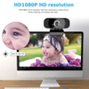 HD 1080P Webcam Mini Computer PC WebCamera with Microphone Rotatable Cameras for Live Broadcast Video Calling Conference Work