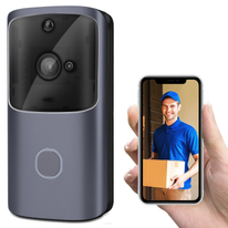 M10 WiFi Wireless Video Doorbell Camera Security Door Bell Visual Recording for Home Monitor Remotely Unlocks Intercoms Phone