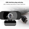 HD 1080P Webcam Mini Computer PC WebCamera with Microphone Rotatable Cameras for Live Broadcast Video Calling Conference Work