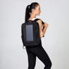 USB charging port waterproof travel laptop solar power backpack 
