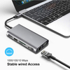 USB C Hub Adapter, EKSA 10 in 1 