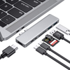 USB C Hub,7 in 1 Type C Hub Aluminum Adapter 