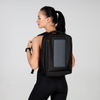 USB charging port waterproof travel laptop solar power backpack 