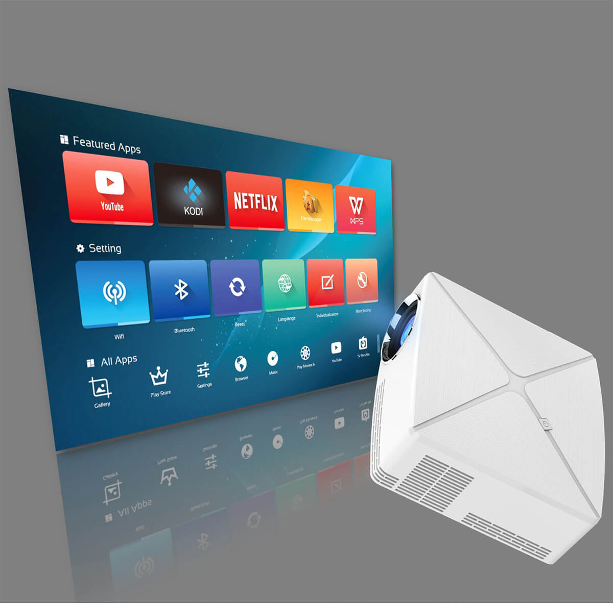 Mini hd home theater projector 1080p C80 6