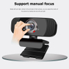 HD 1080P Webcam Mini Computer PC WebCamera with Microphone Rotatable Cameras for Live Broadcast Video Calling Conference Work