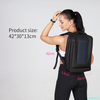 USB charging port waterproof travel laptop solar power backpack 