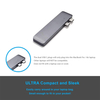USB C Hub,7 in 1 Type C Hub Aluminum Adapter 