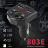 Handsfree Car Kit FM Transmitter 3.1A Quick Dual USB Charger LCD Digital Voltmeter TF Card U disk AUX Player