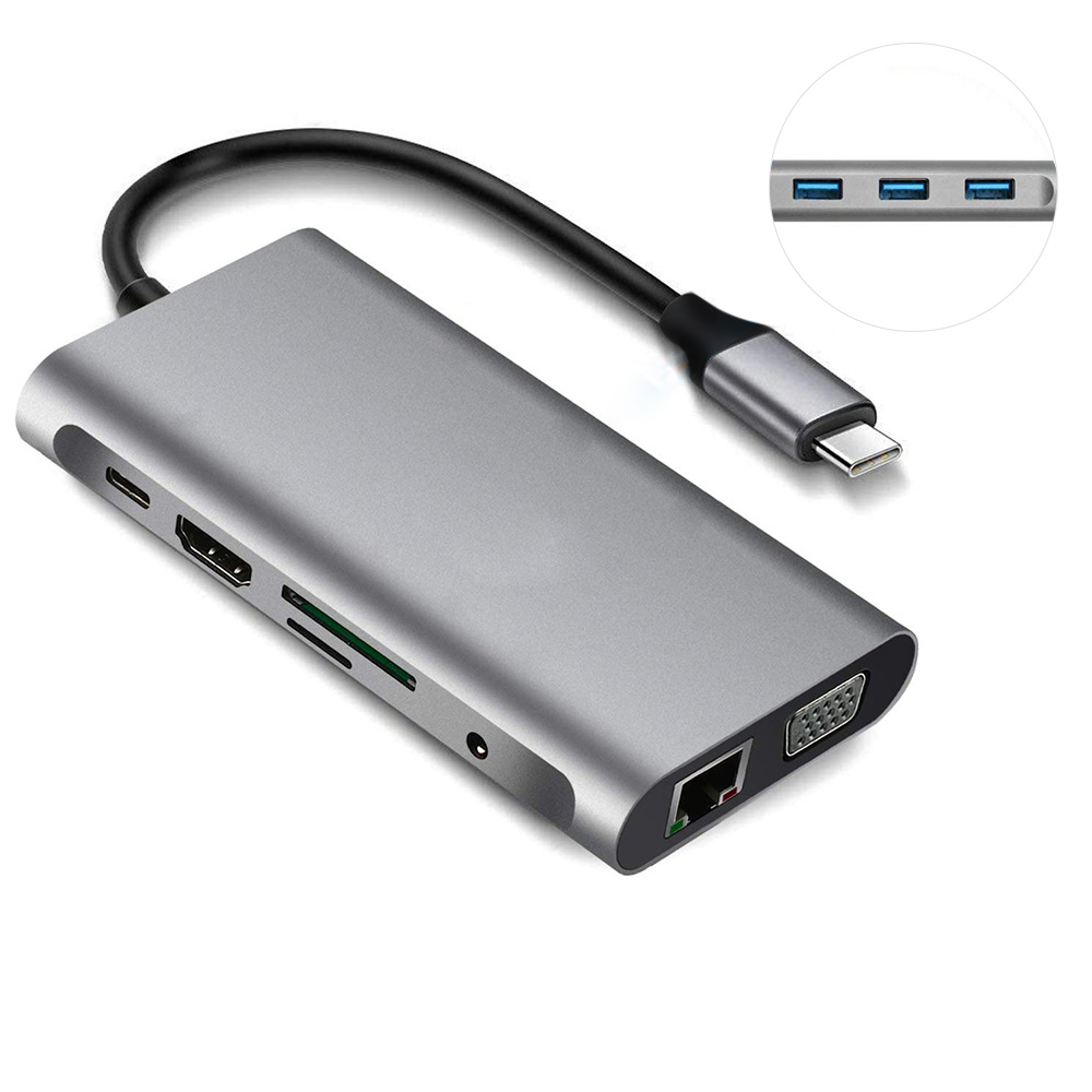 USB C Hub Adapter, EKSA 10 in 1